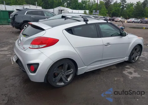 2014 Hyundai Veloster Turbo W/Black from USA, damaged, VIN KMHTC6AE5EU198135